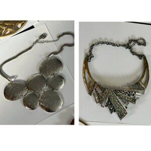 2 piece Silver Coloured Necklaces